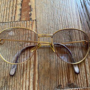 Cartier Vintage Gold Aviator Sunglasses